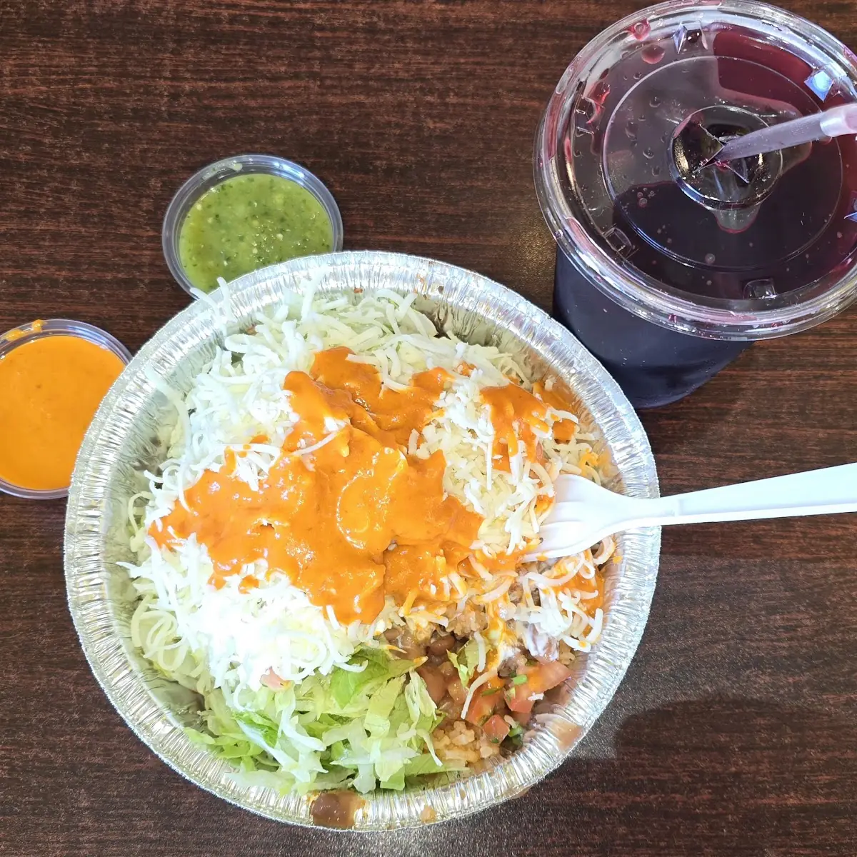 Burrito Bowl Con Tinga De Pollo