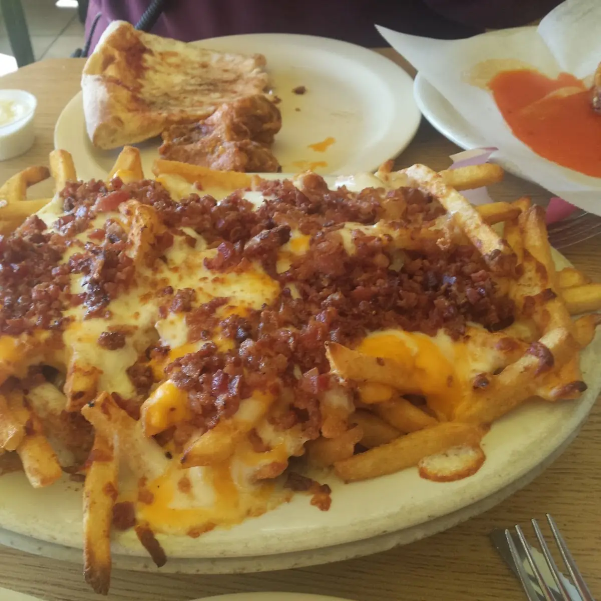 Loaded Fries with Cheese and Bacon