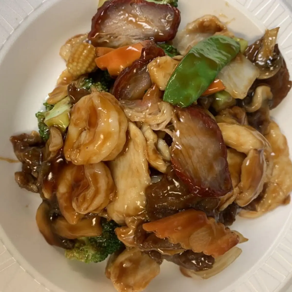 Beef w Scallop w Mixed Veg