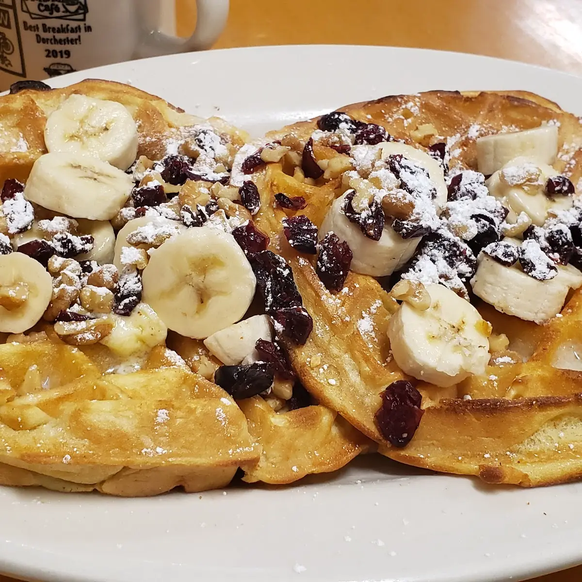 Banana Nut Belgian Waffle