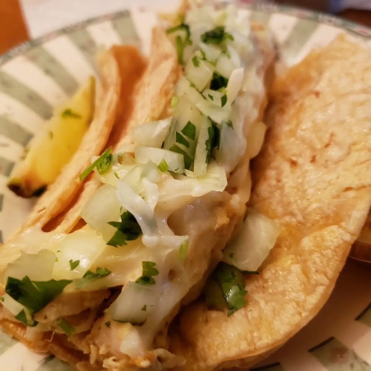 Chicken Tacos with Cheese Added