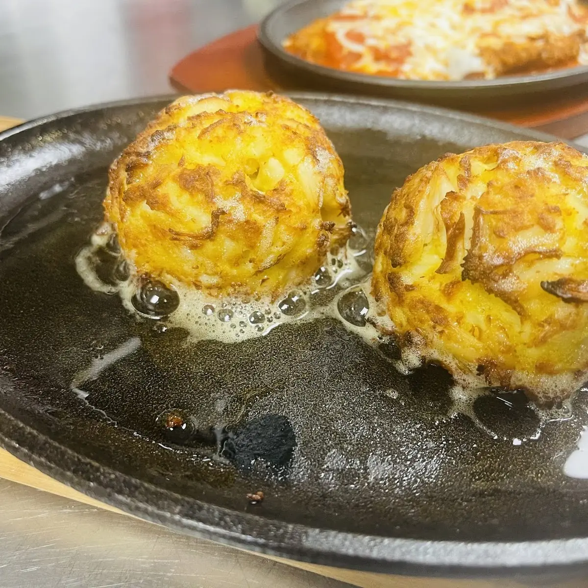 Jumbo Crab Cakes Affogati