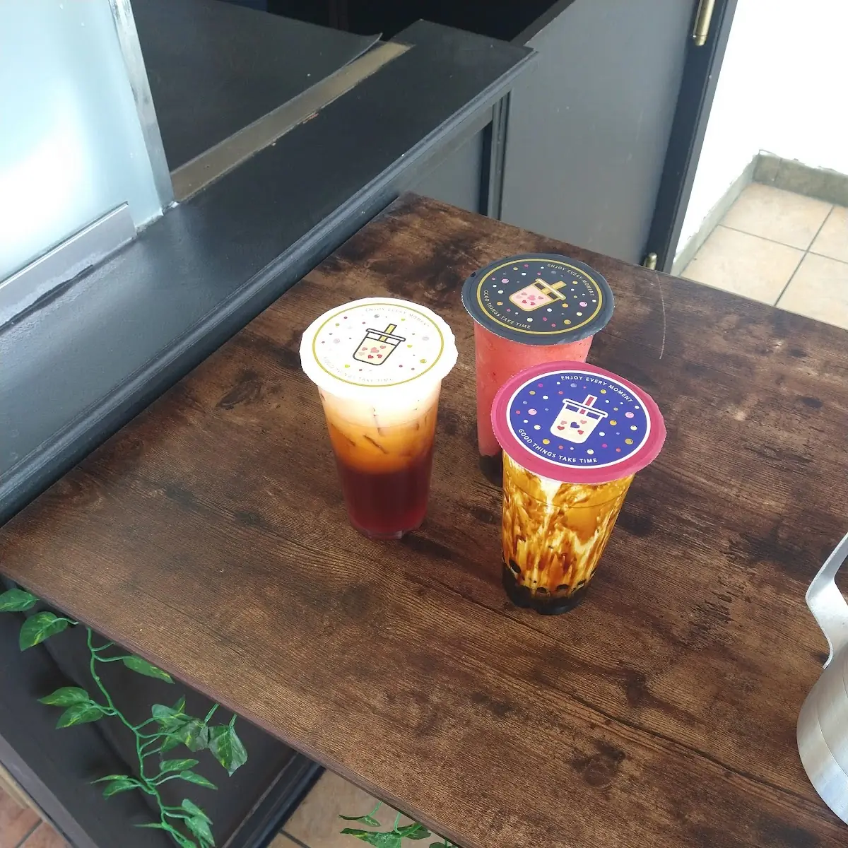 Strawberry Slush Thai Tea Tiger Milk Tea