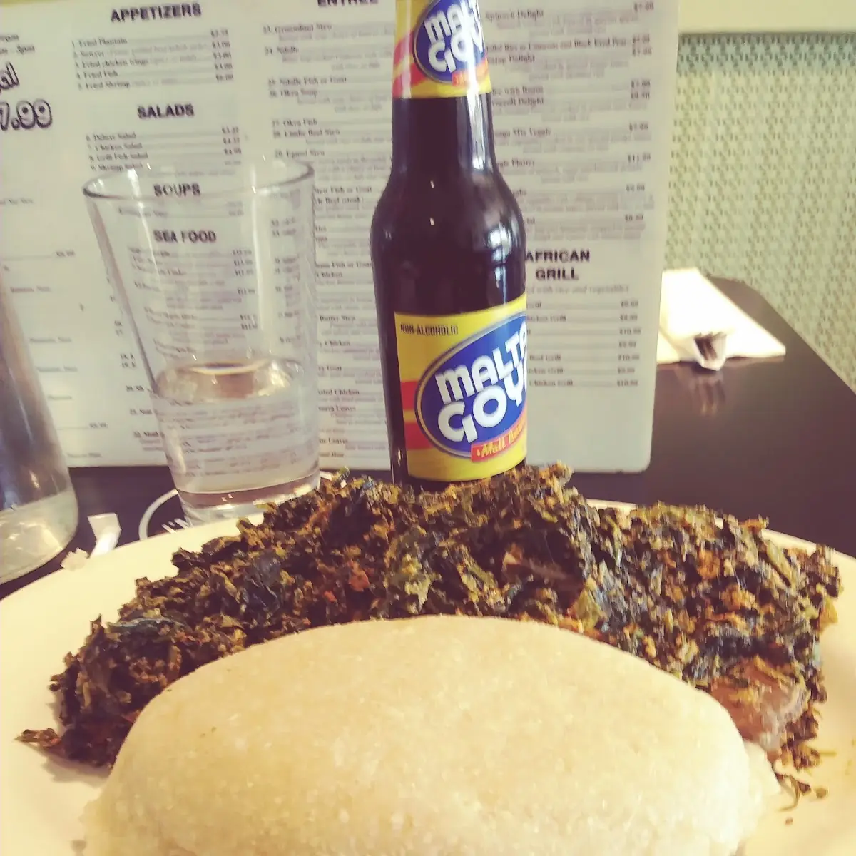 Egusi Stew with Pounded Yam