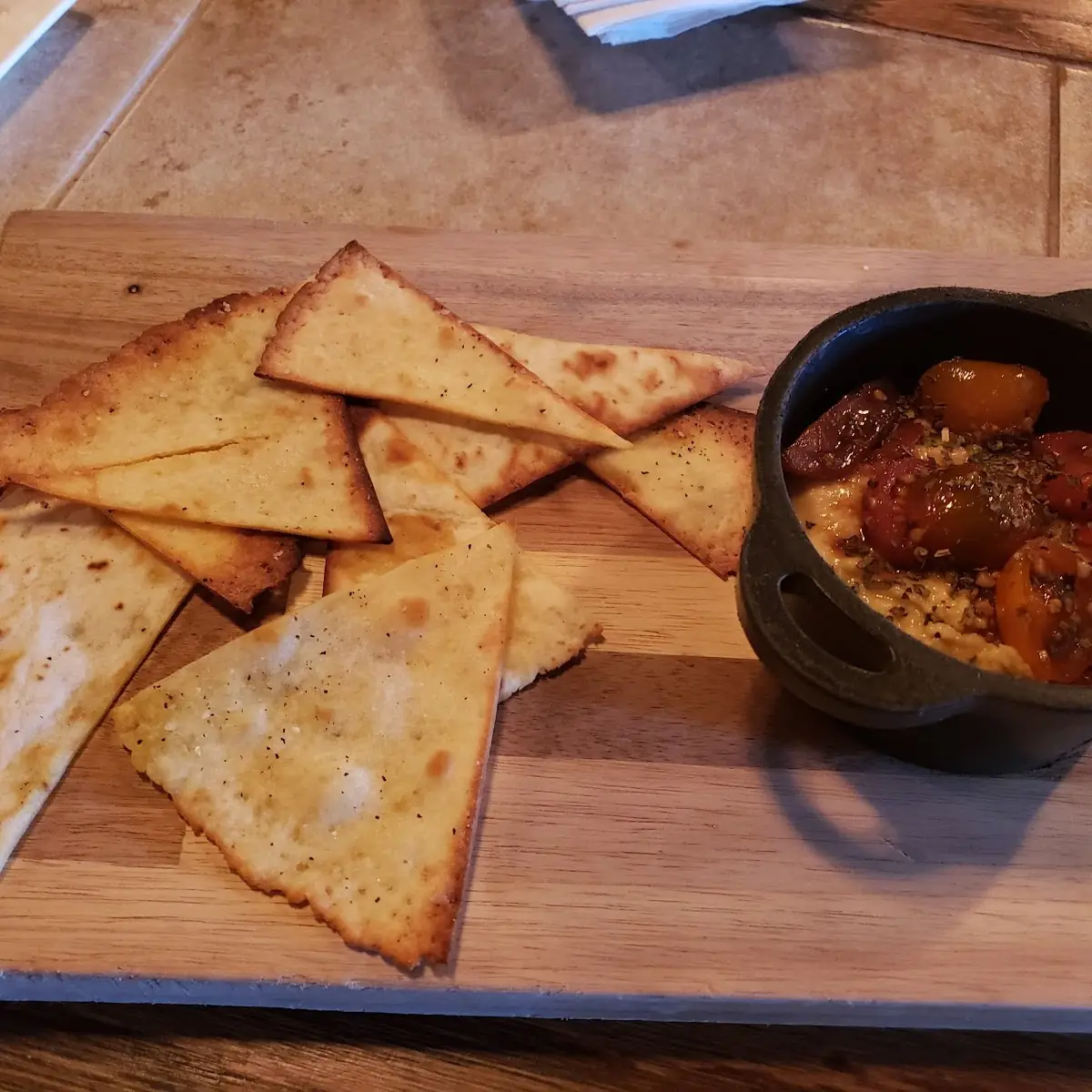 Hummus Plate Gluten Free Flatbread