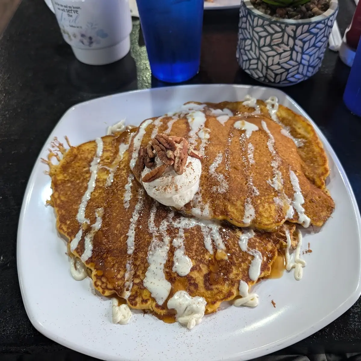 Pumpkin Caramel Pancakes