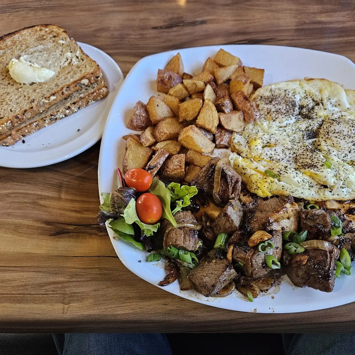 Stake Tips and Eggs Any Style
