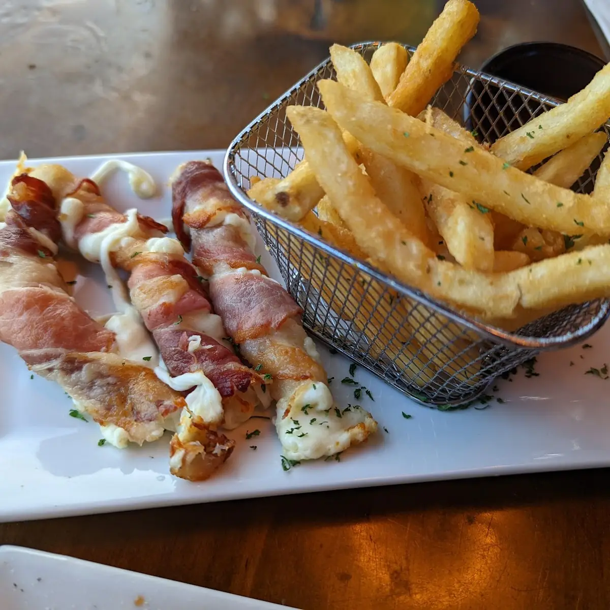 Bacon Wrapped Cheese Sticks