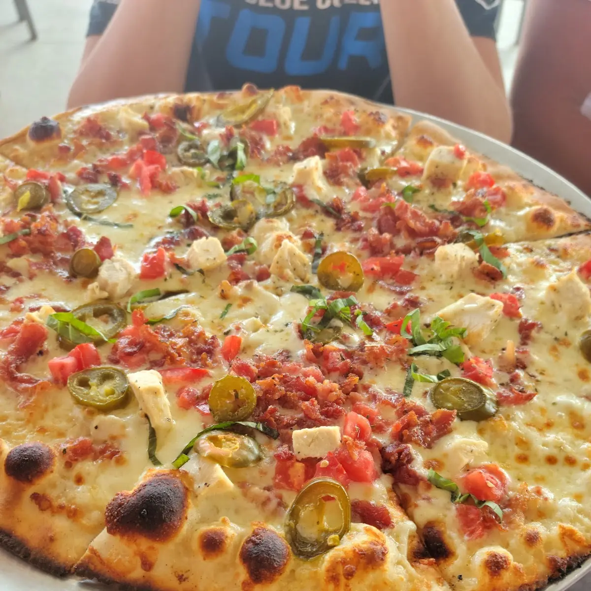 Chicken Alfredo Pizza