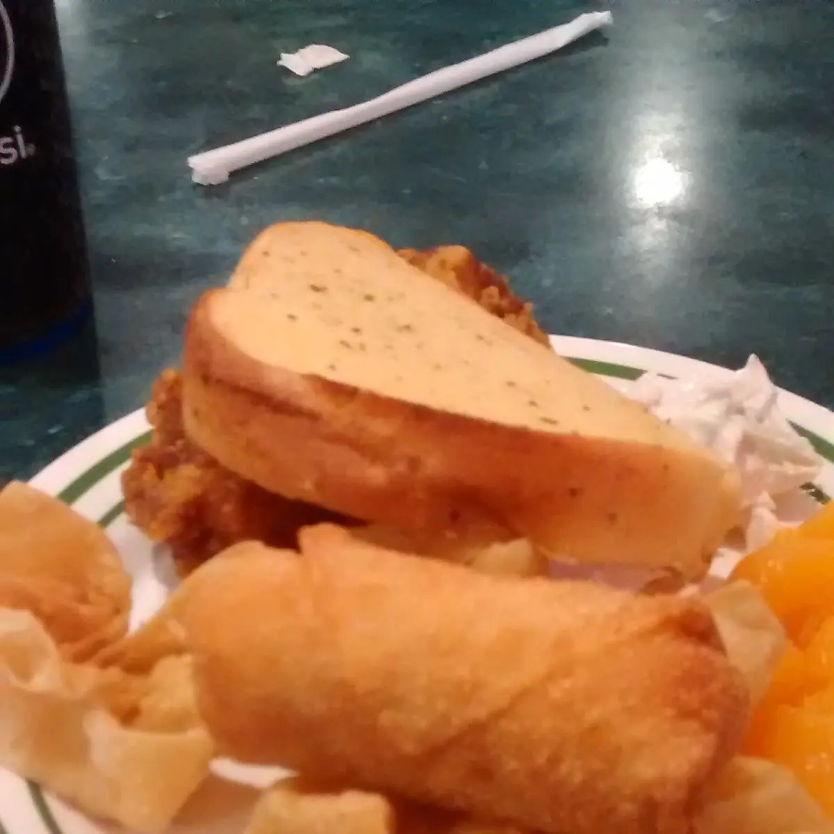 Egg Roll and Crab Rangoon