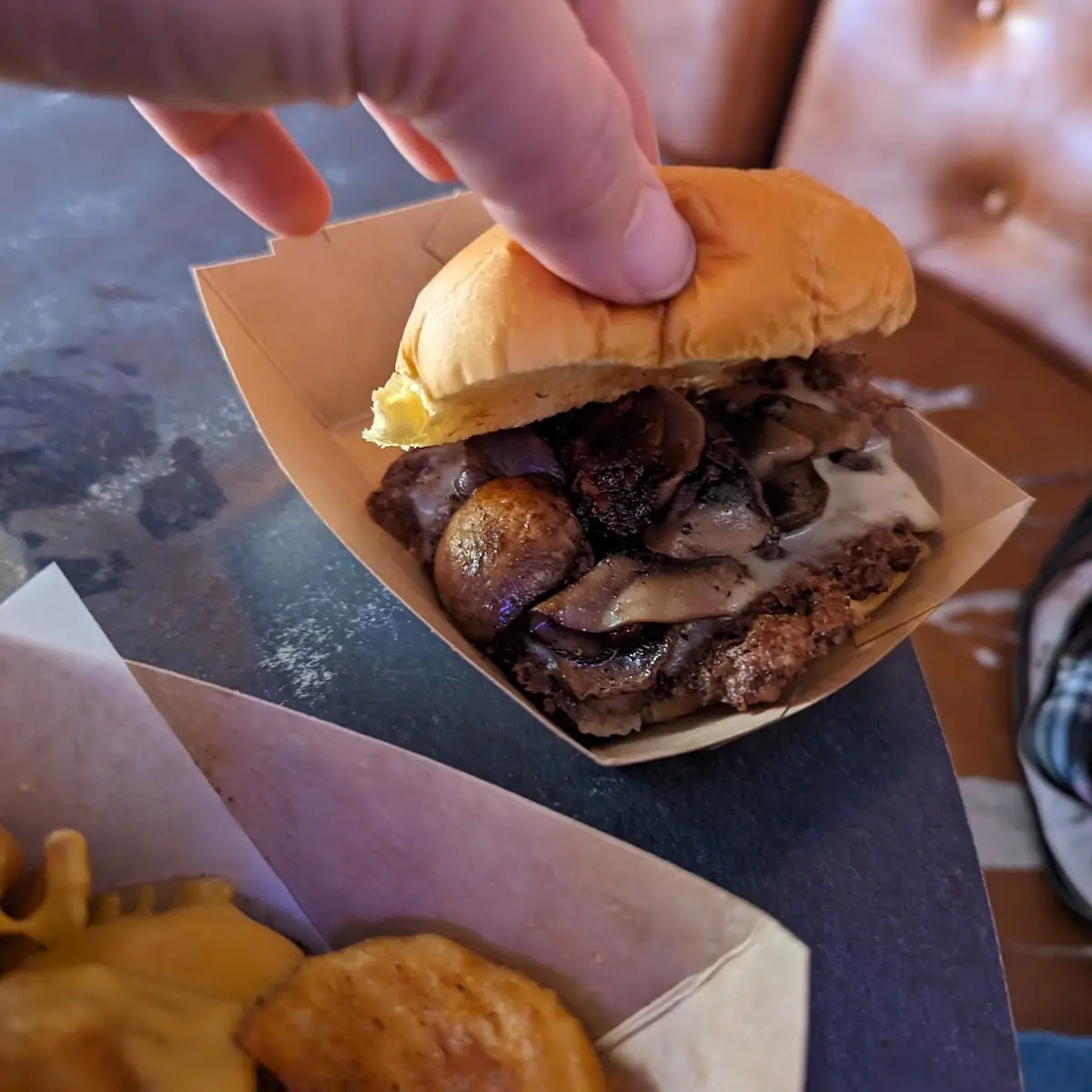 Mushroom Swiss Burger