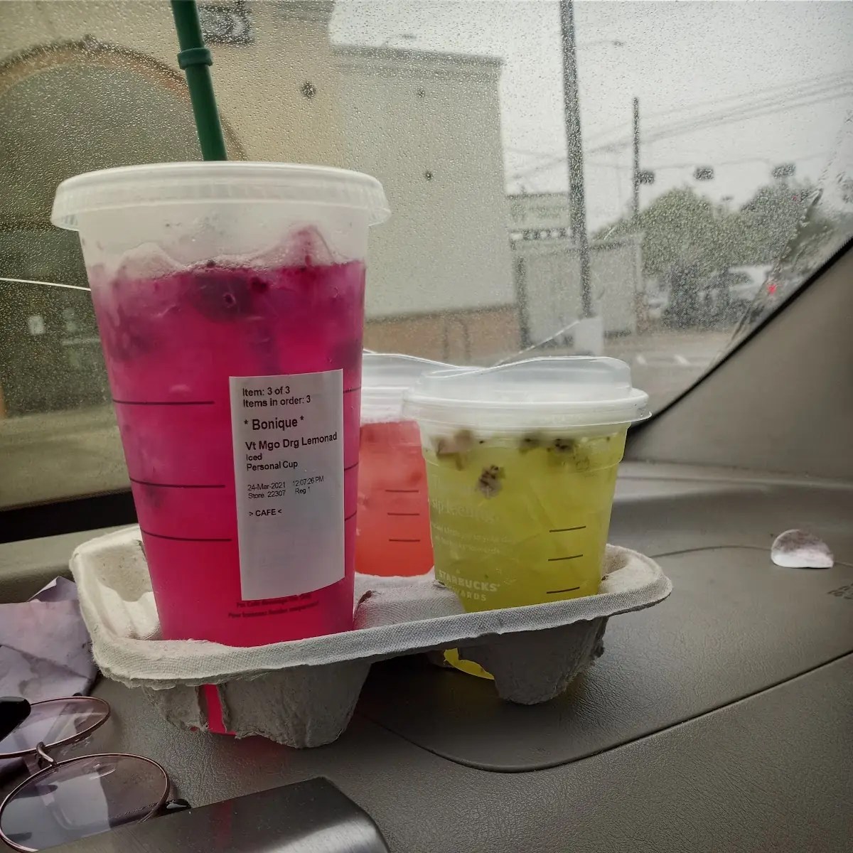 Mango Dragon Fruit Strawberry and Kiwi Refresher