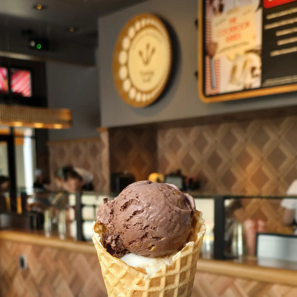House Made Waffle Cone on the Side