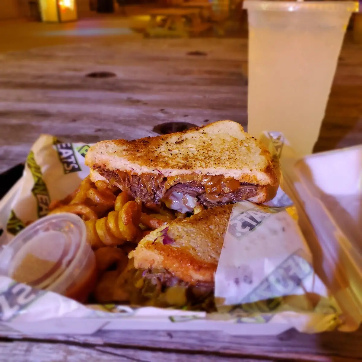 Broken OAR Cheese Steak Sandwich