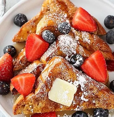 Seasonal Fruit Waffle