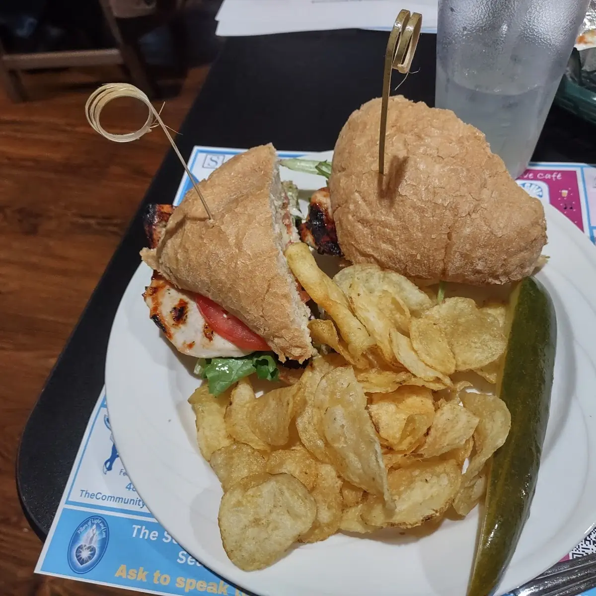 Grilled Chicken Pesto Sandwich