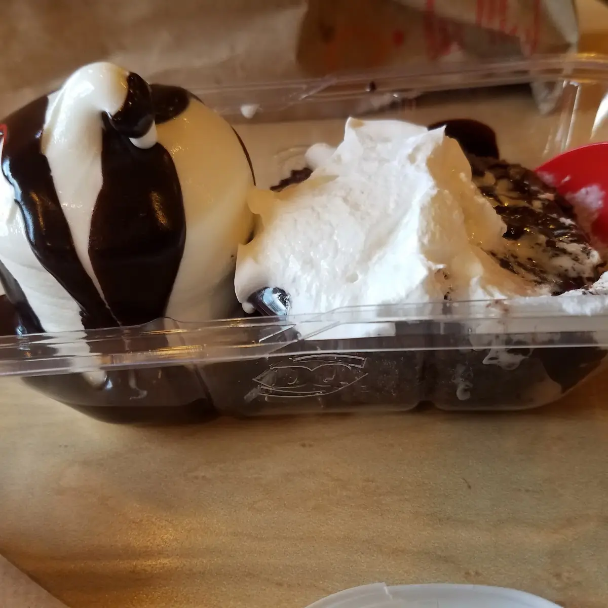 Triple Chocolate Brownie a La Mode