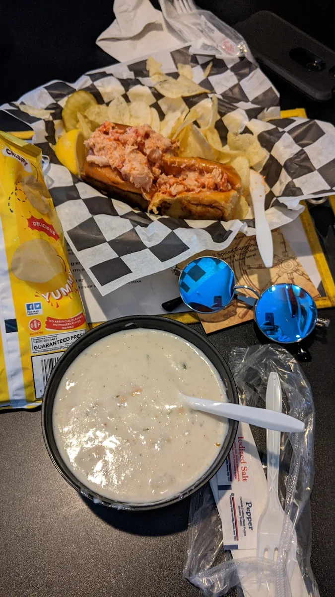 Clam Chowder and Lobster Roll