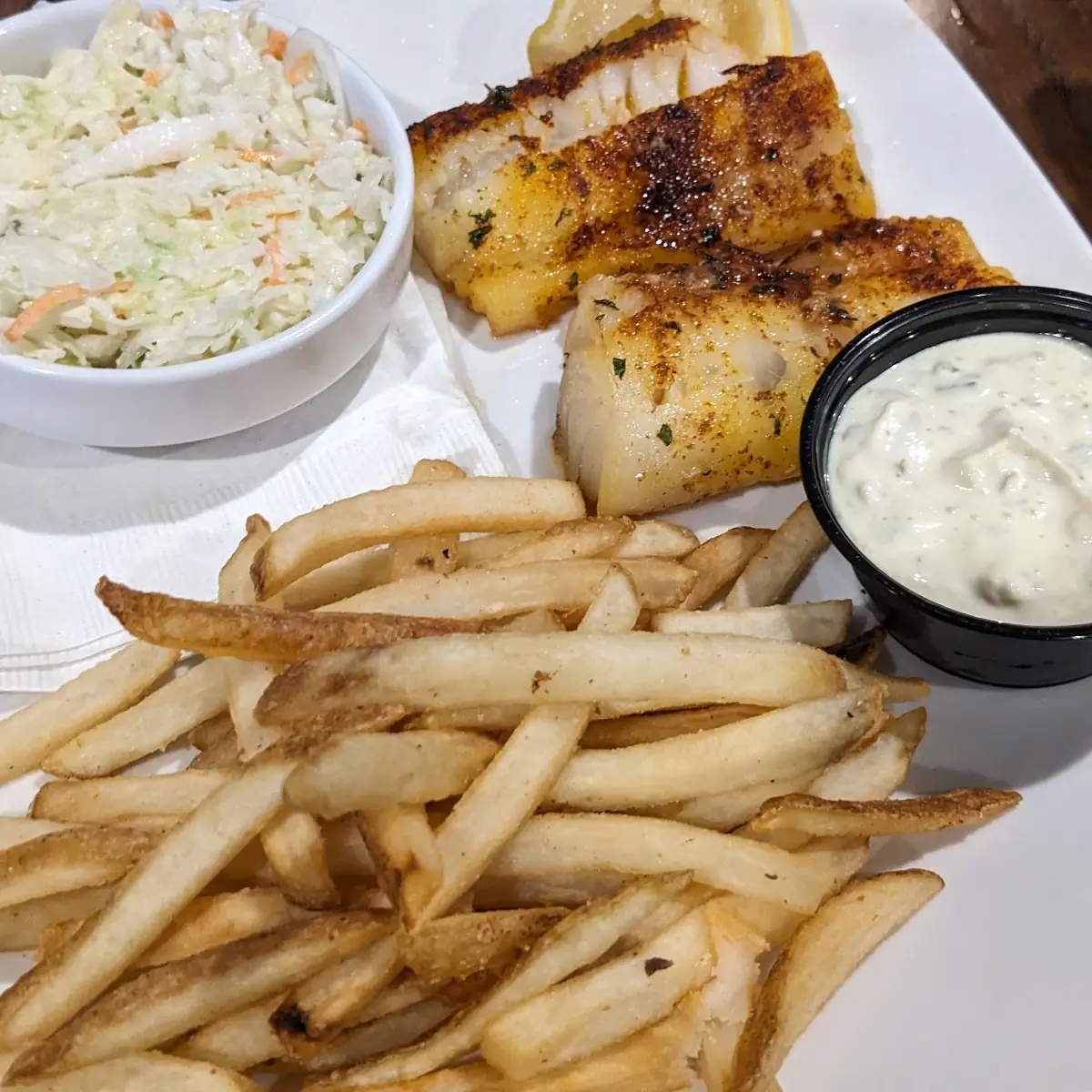 Broiled Fish N Chips
