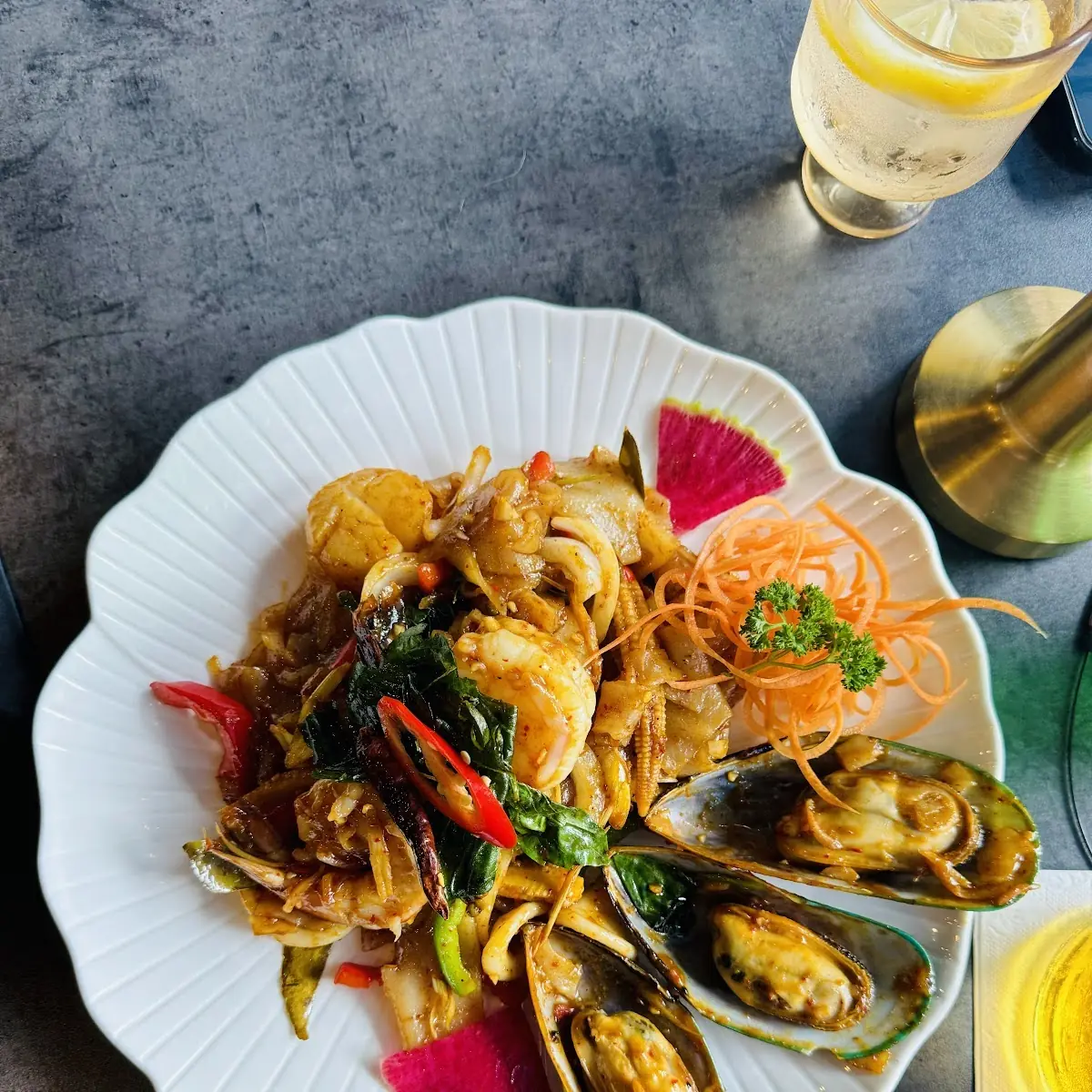 Seafood Drunken Noodles