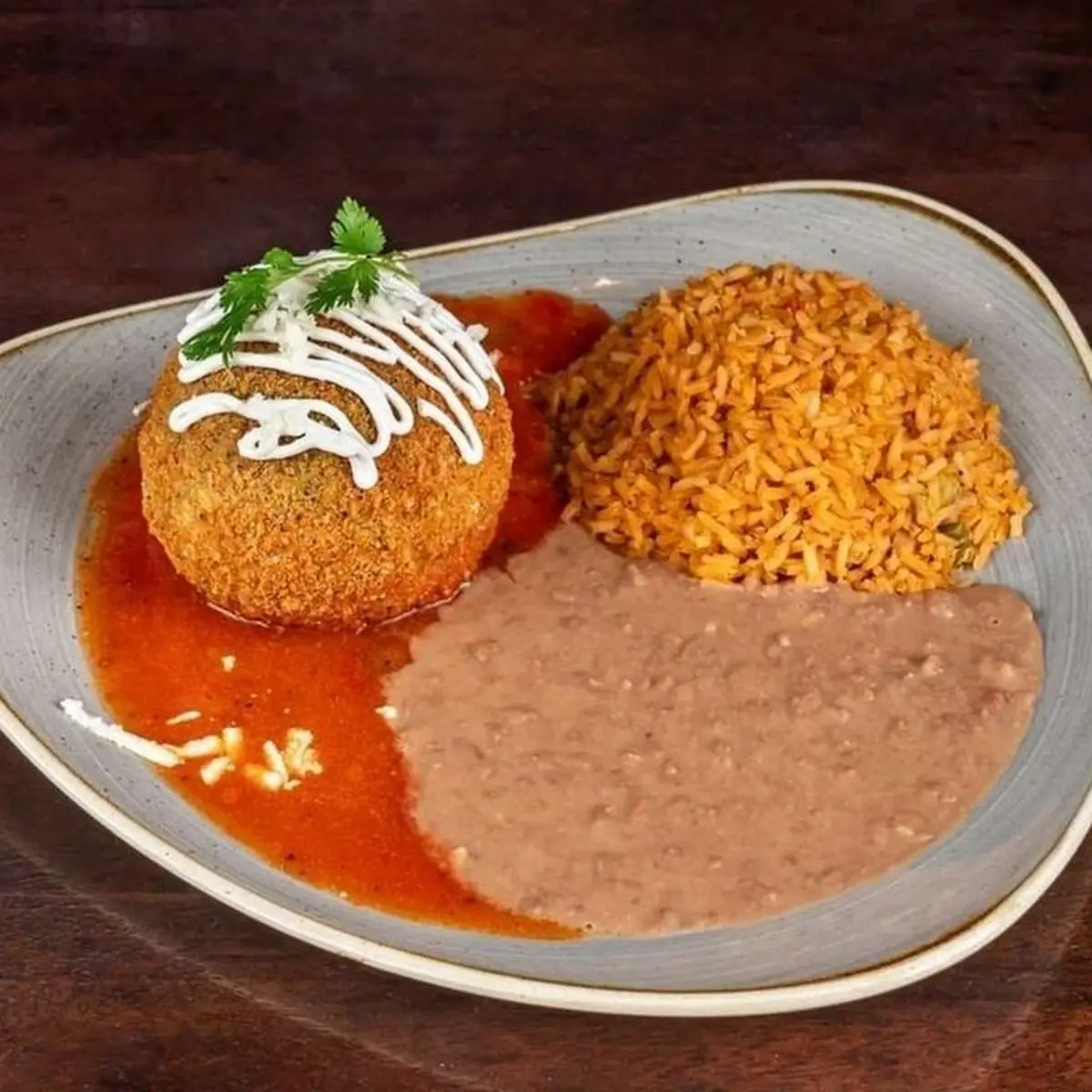 Rice and Refried Beans