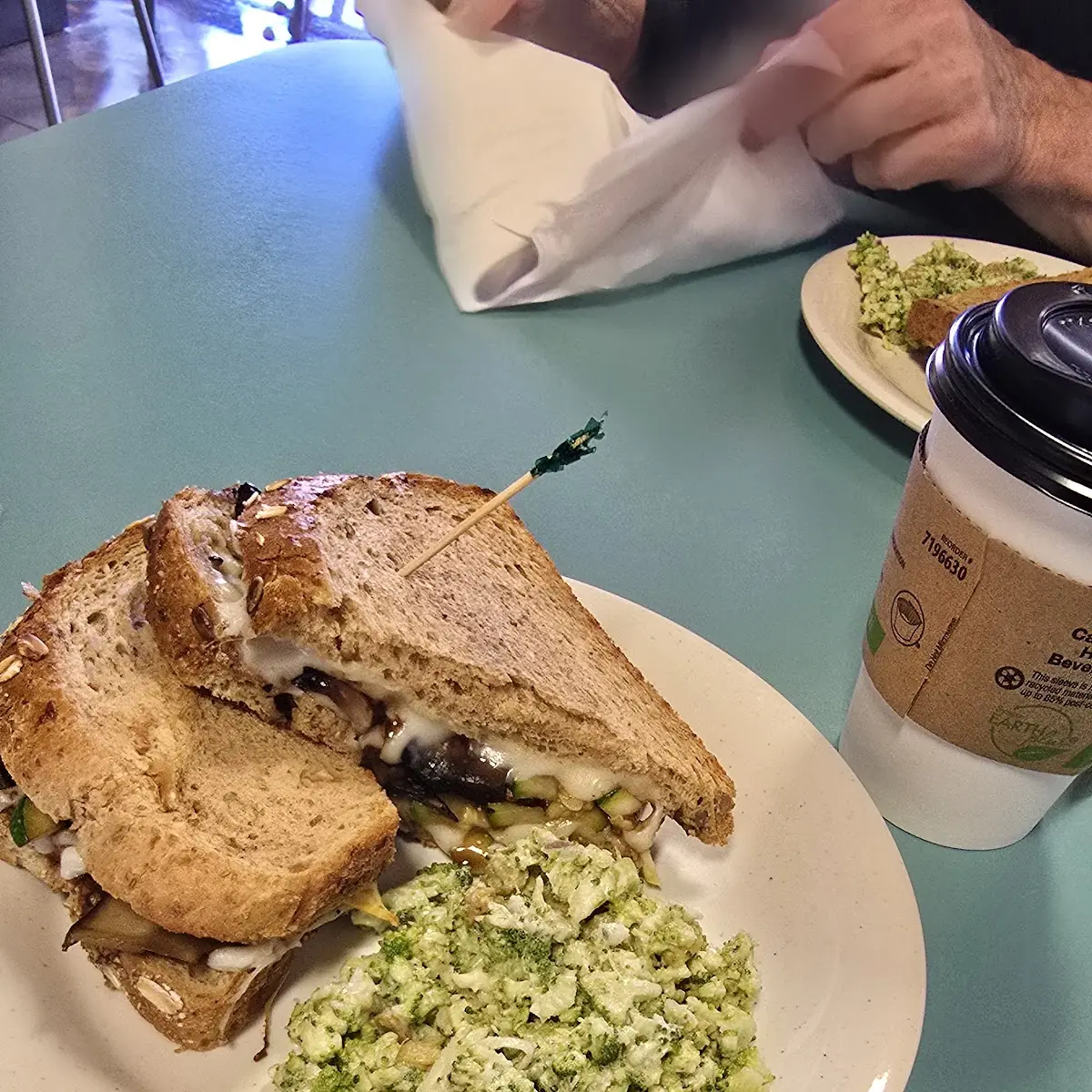 All Veggie and Cheese Panini