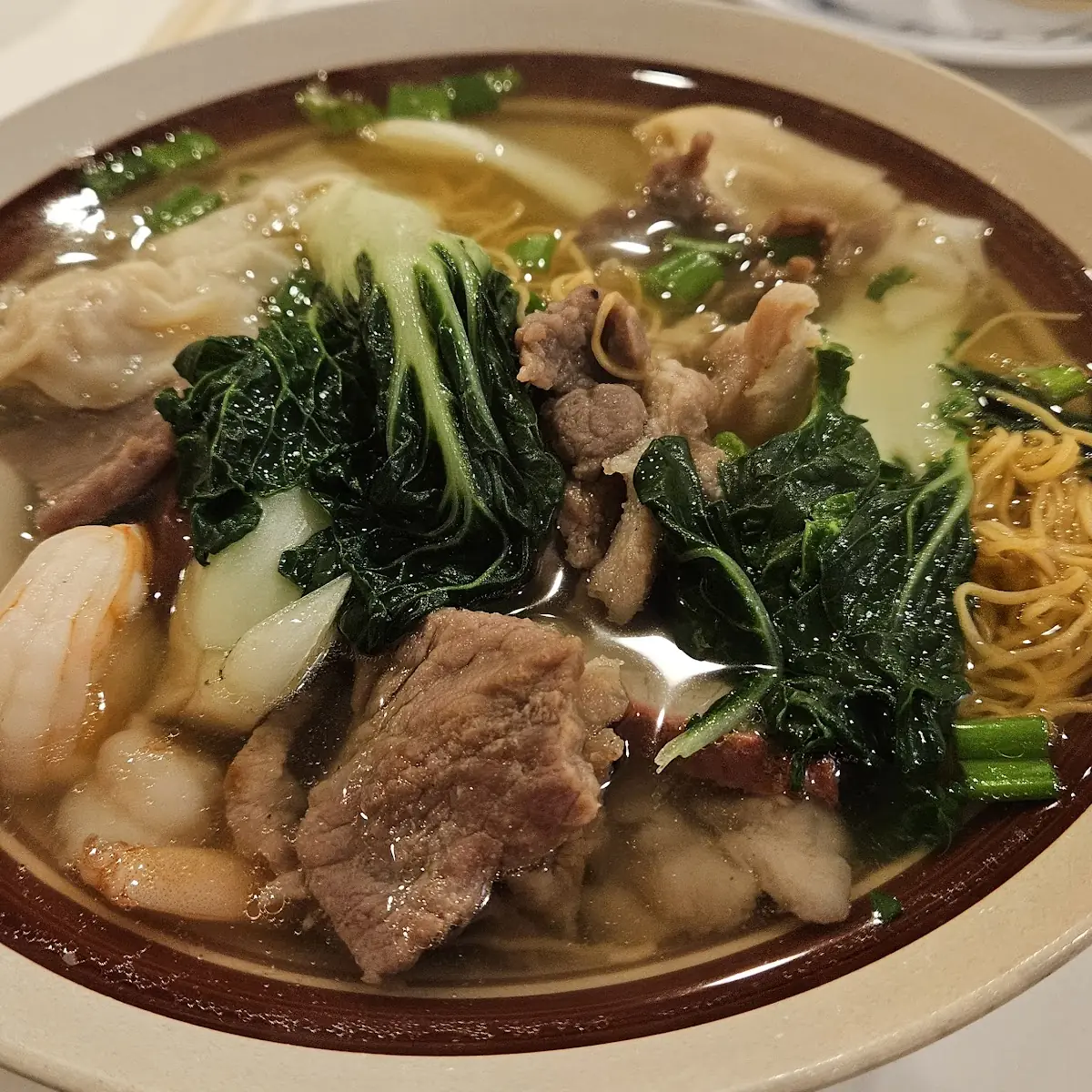 Combination Won Ton Noodle Soup