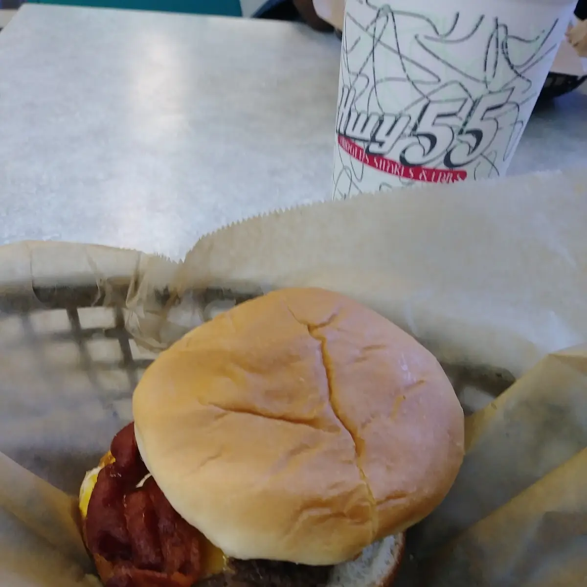 American Burger with Bacon Burger