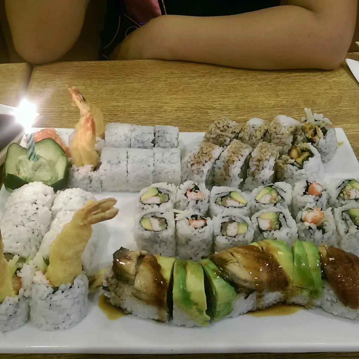 Shrimp Tempura Roll Chicken Teriyaki Roll Dragon Roll