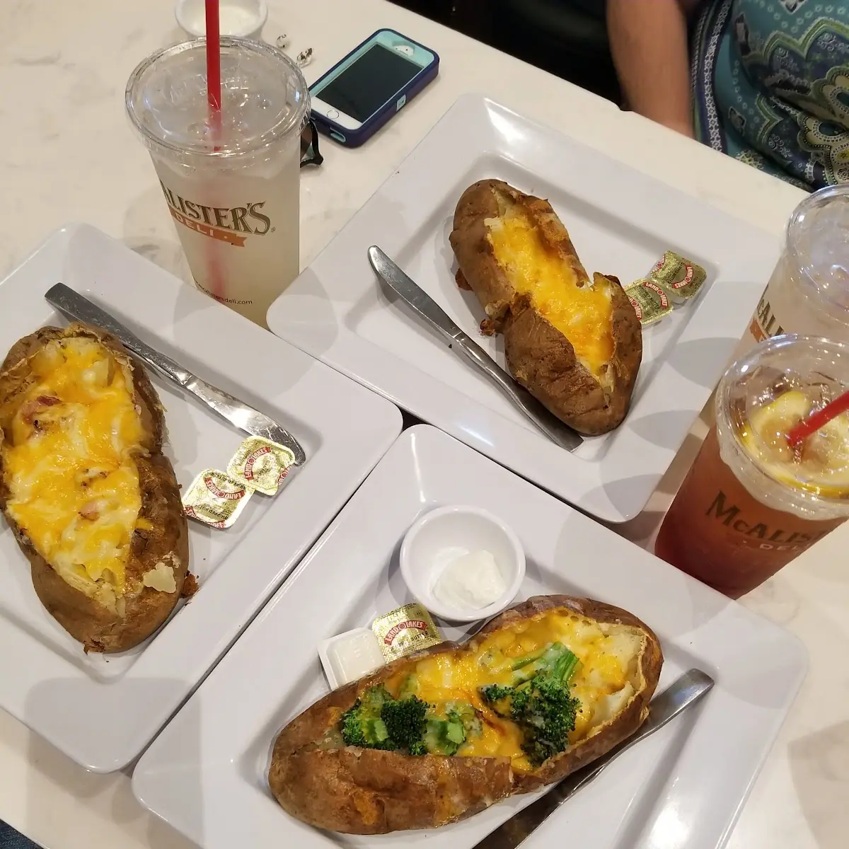 Baked Potato with Broccoli and Cheese
