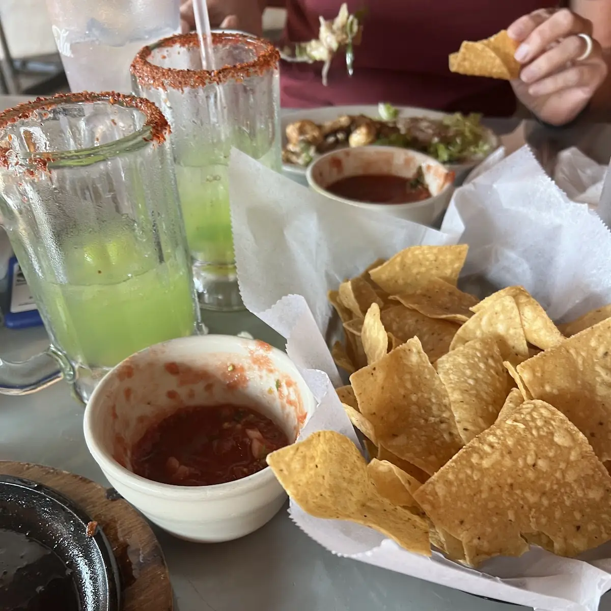 Chips Salsa and Margarita