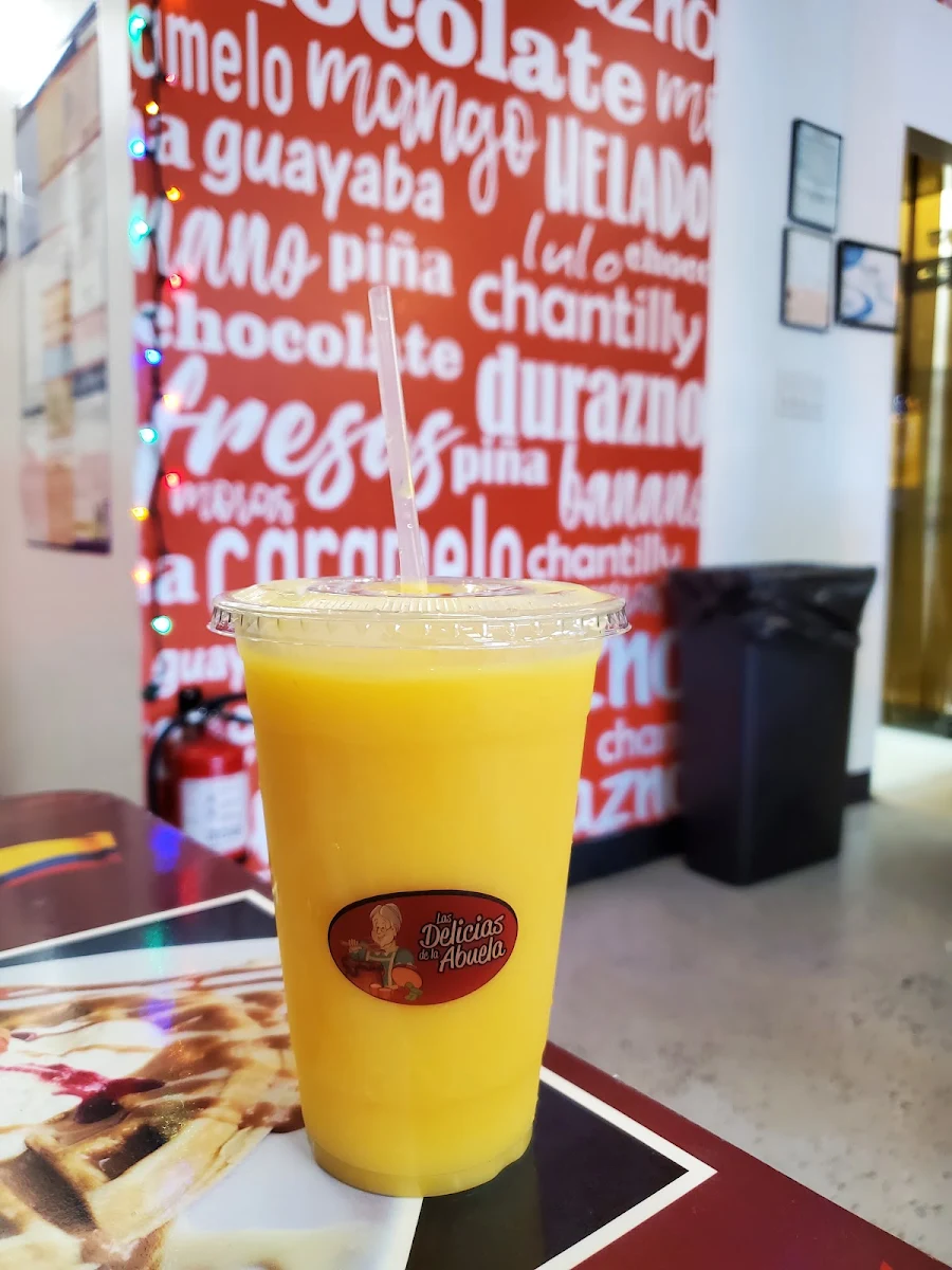 Frappe Frutos Amarillos with Mango Passion Fruit Pineapple Peach and Banana