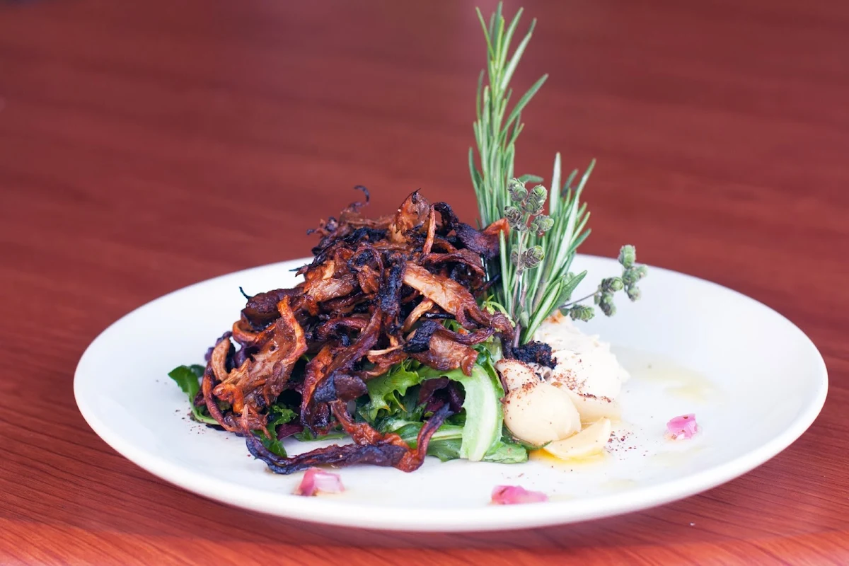 Fried Oyster Mushroom and Market Vegetable Fritto Misto