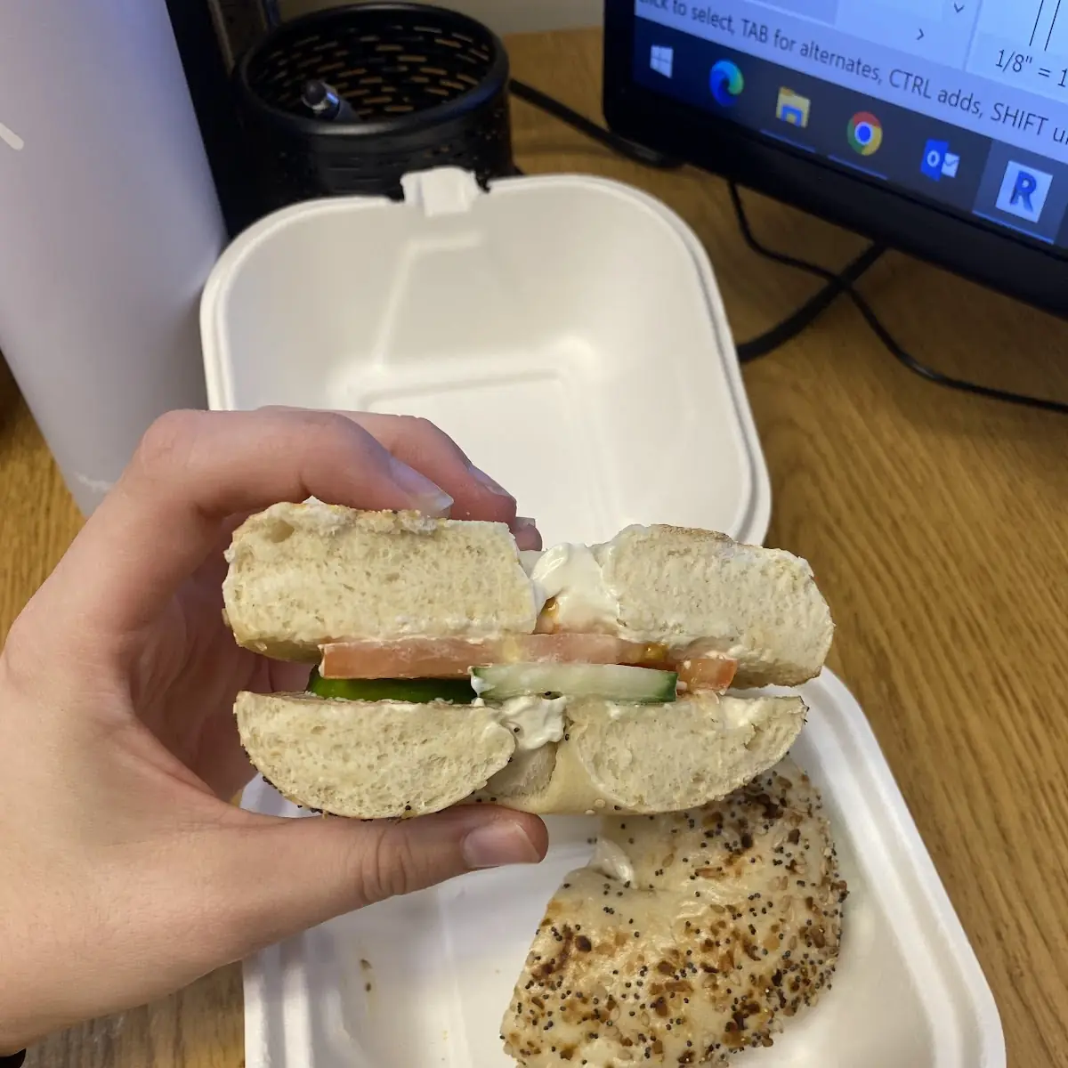 Veggie Bagel Sandwich