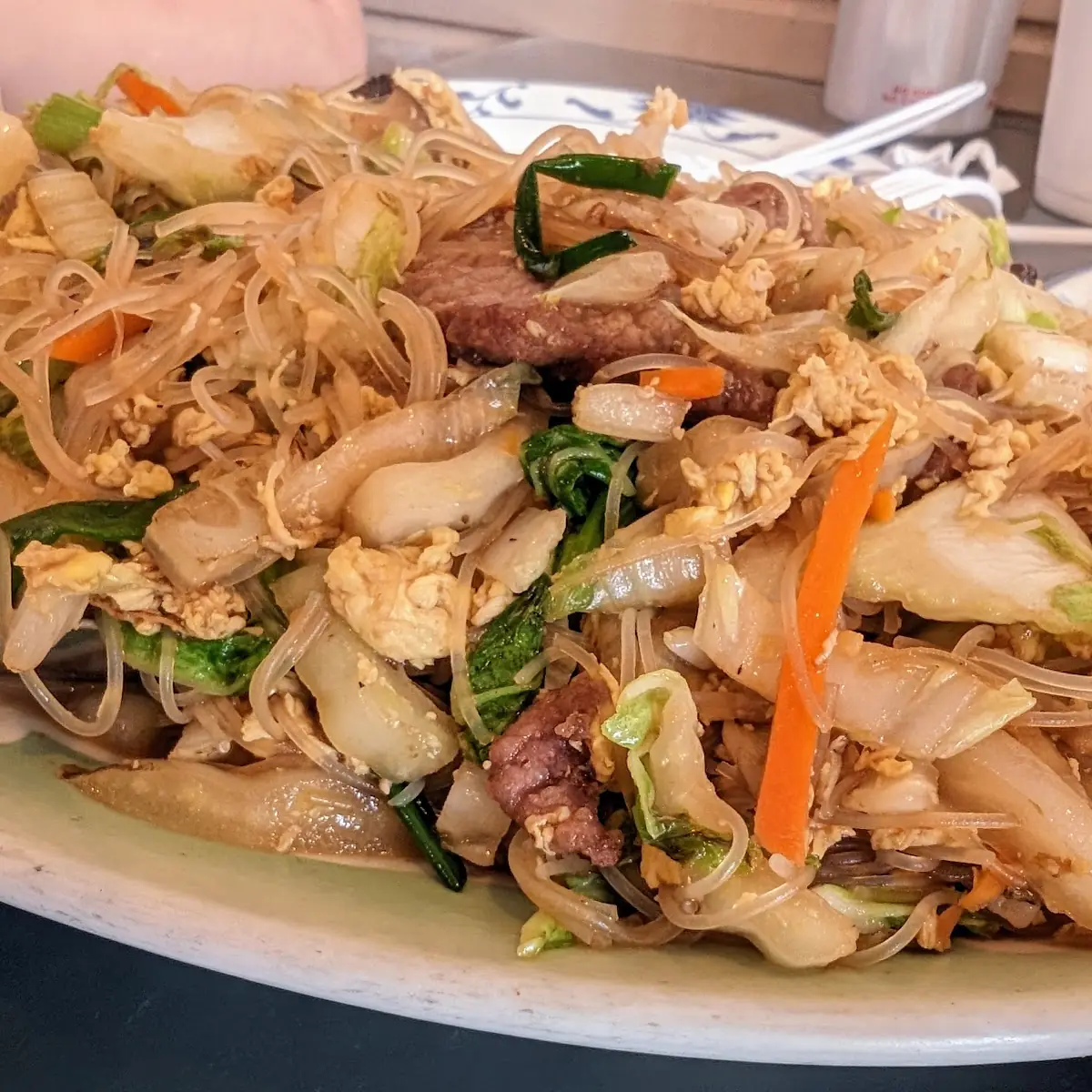 Stir Fried Combination Rice Noodle