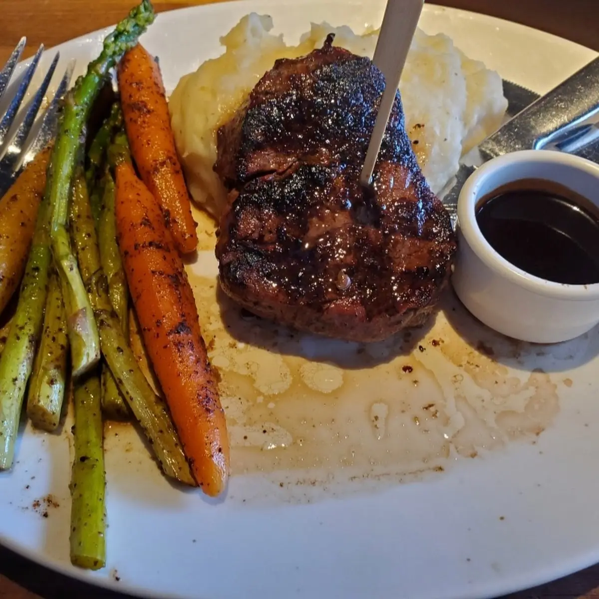 Ribeye Steak with Mashed Potatoes