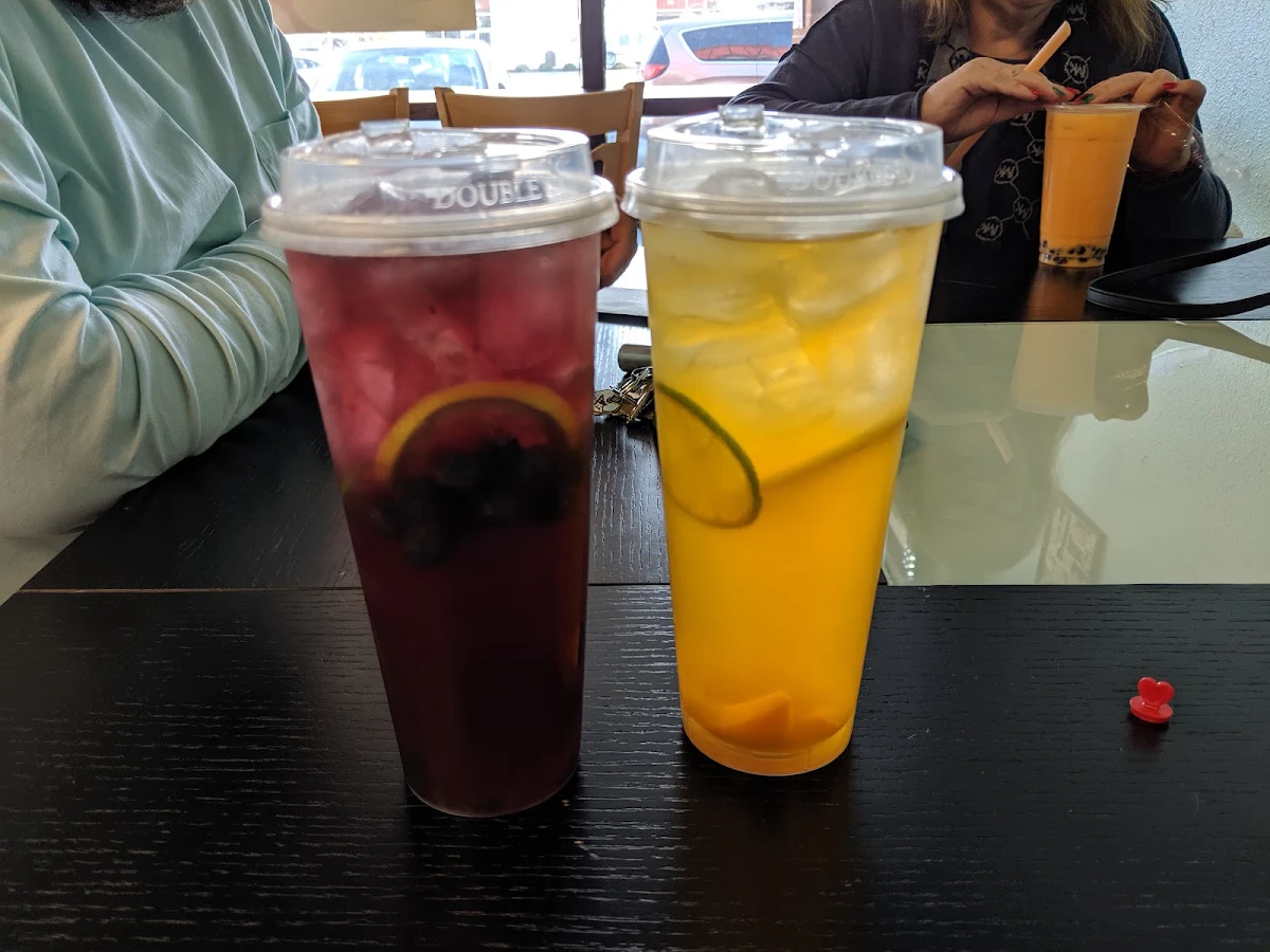 Peach Green Tea & Blue Berry Green Tea