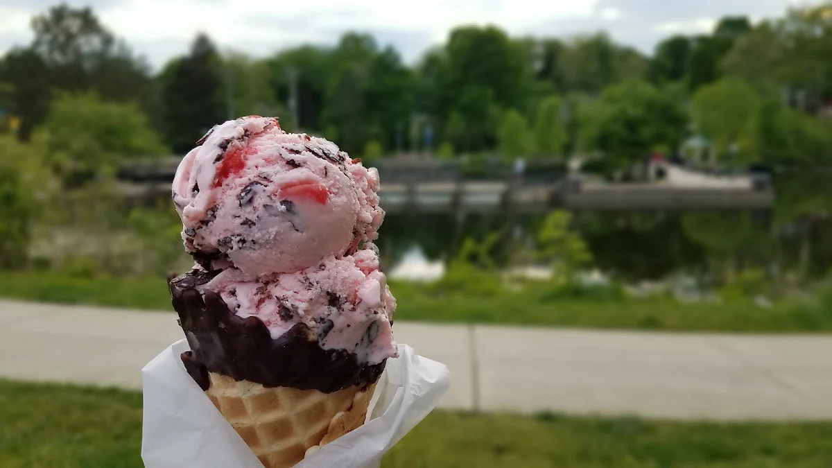 Amaretto Chocolate Cherry Ice Cream Cone