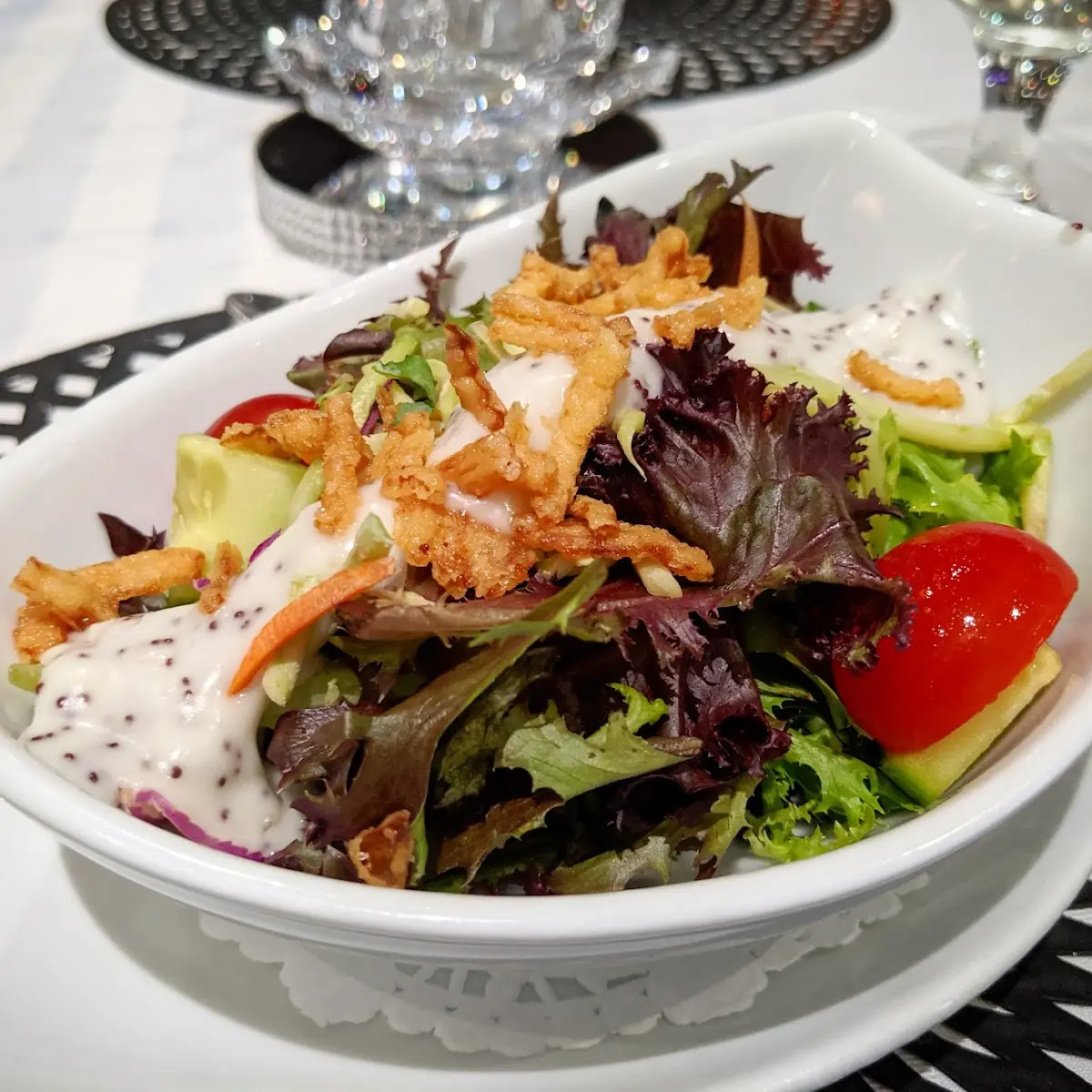 Garden Salad with Poppy Seed Dressing