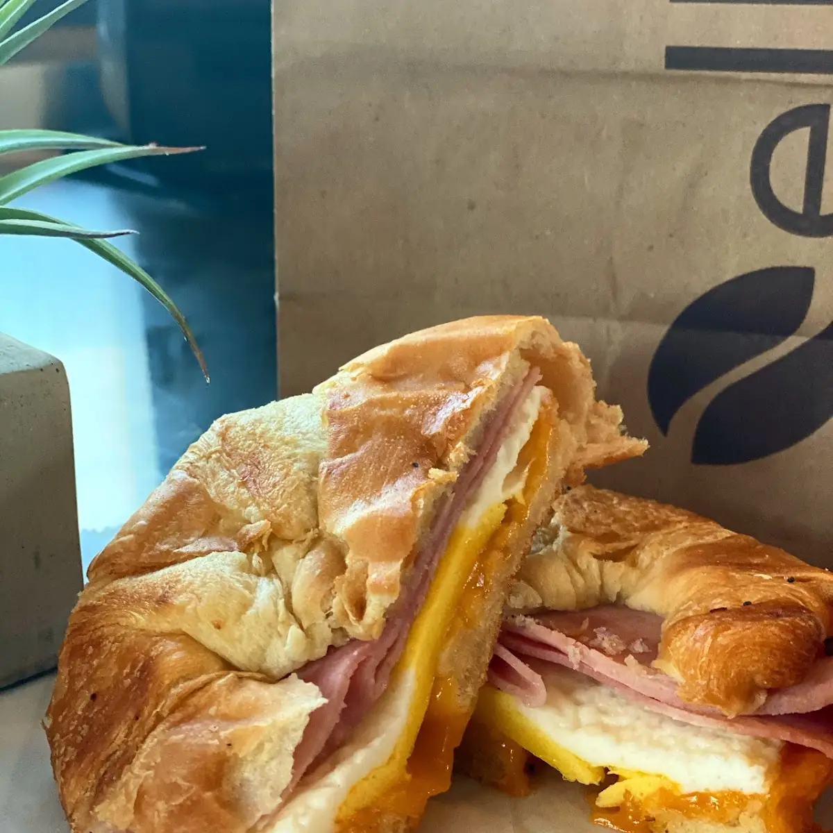 Ham Egg & Cheese Breakfast Sandwich