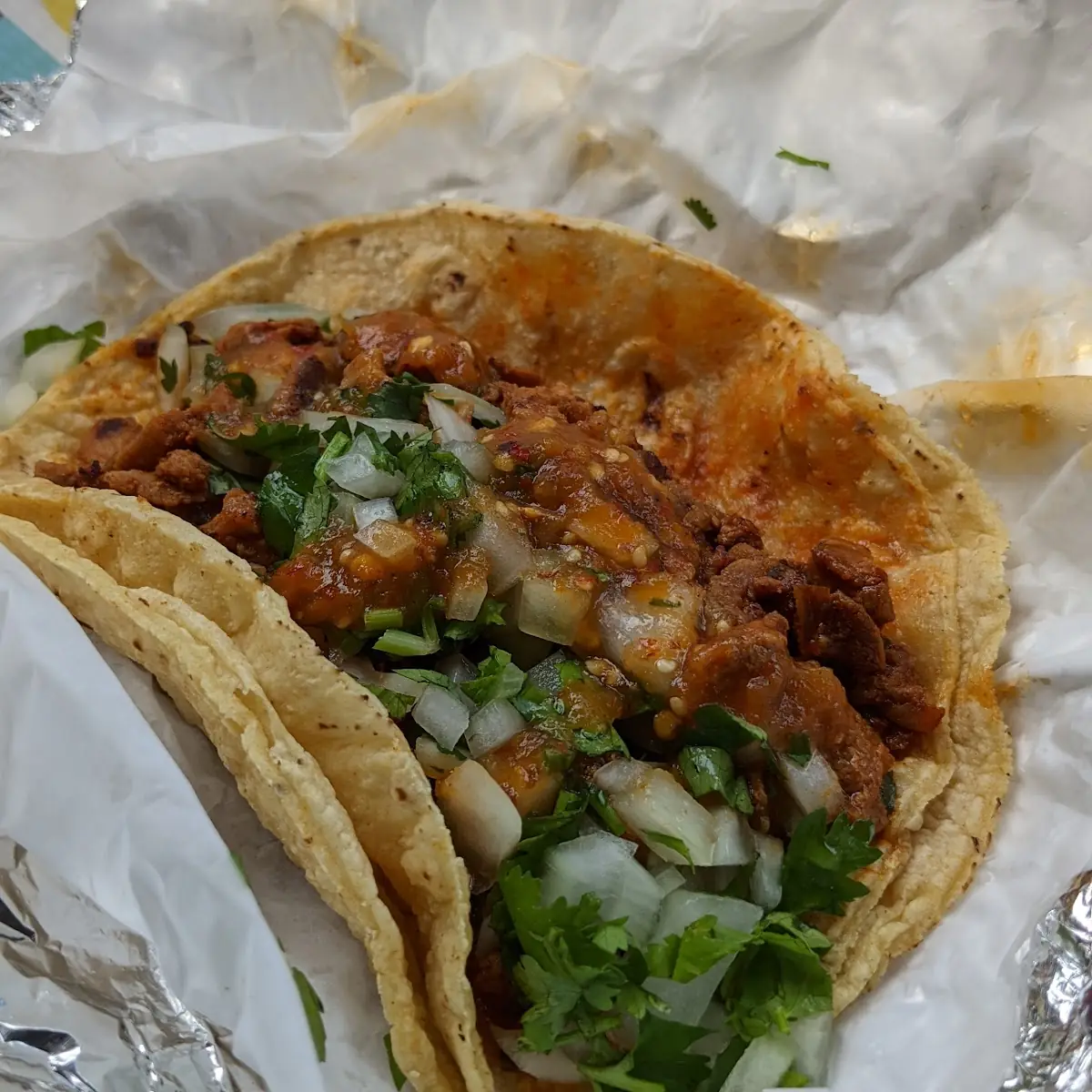 Pastor Taco Con Salsa