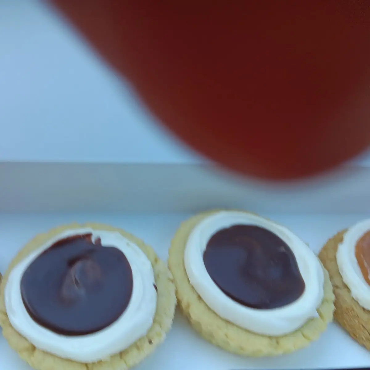 Boston Cream Pie Carmel Cream Cheese Chocolate Chips