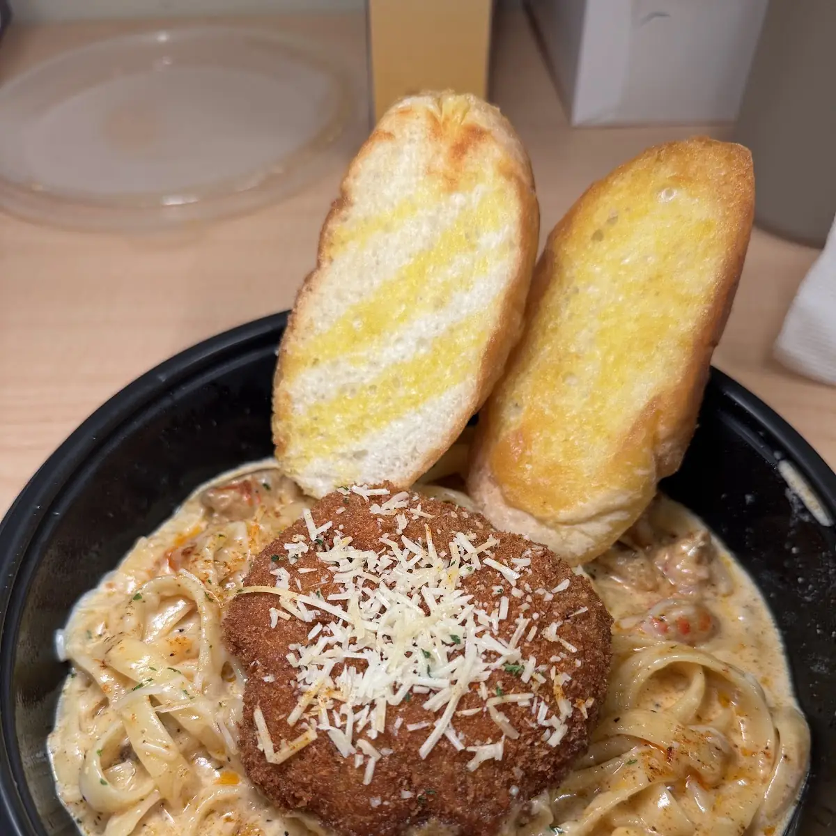 Creole Crab Cake Pasta