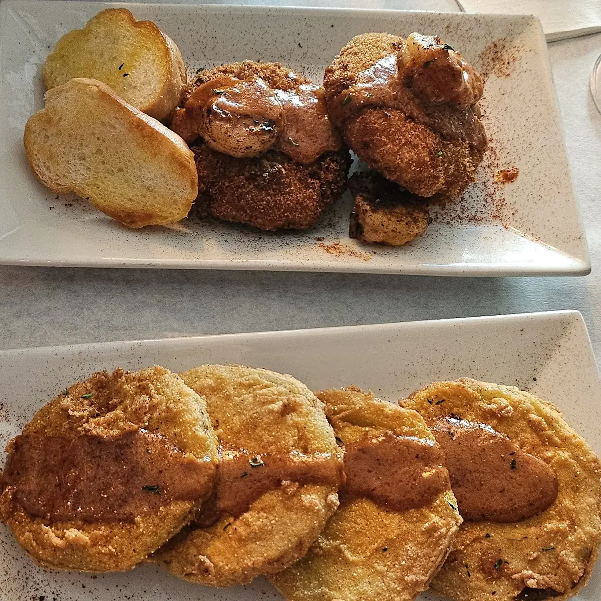 Fried Green Tomatoes Crab Cakes