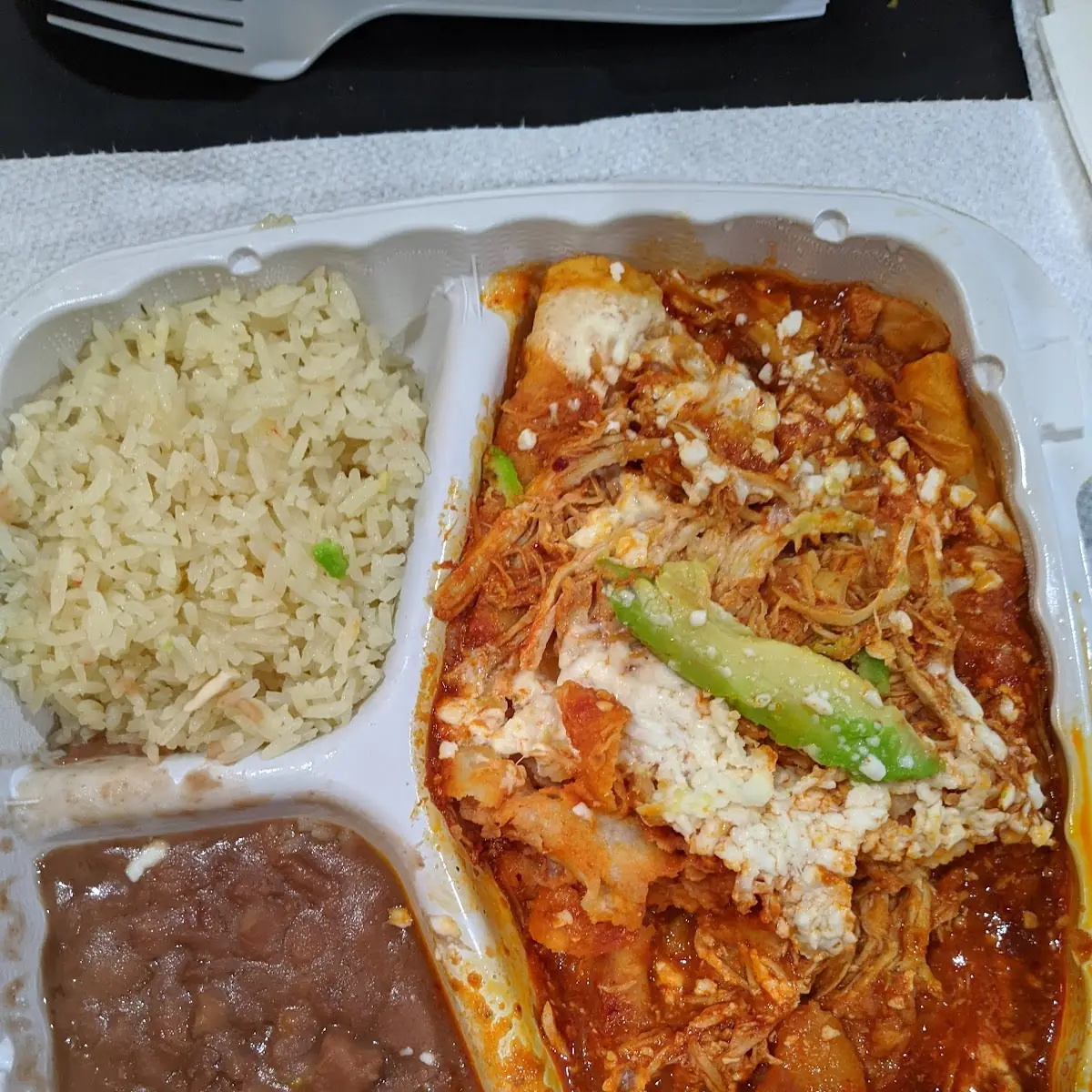 Enchiladas Verdes - Red Sauce