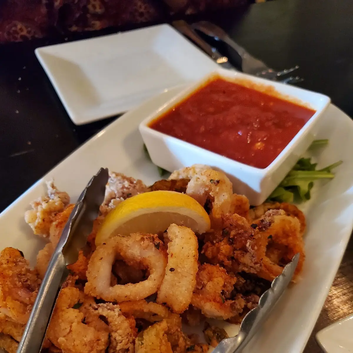Fried Calamari and Jalapeños