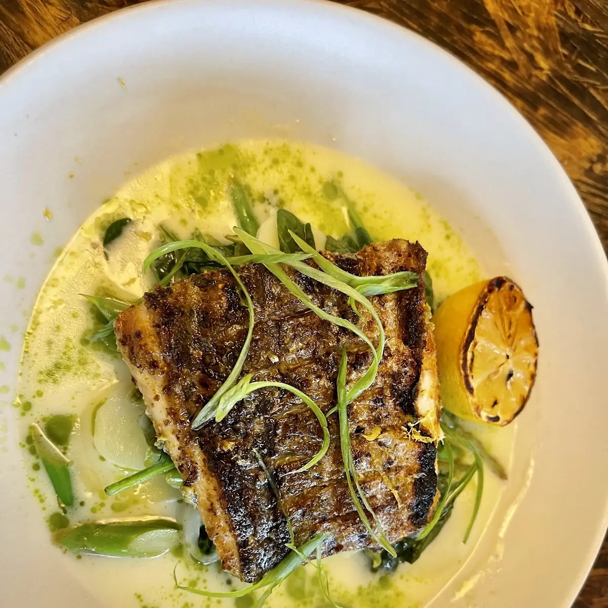 Pan Seared Striped Bass