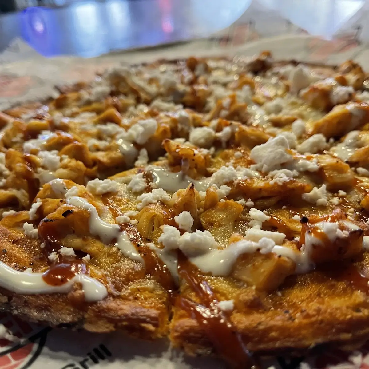 Buffalo Chicken Flatbread Pizza
