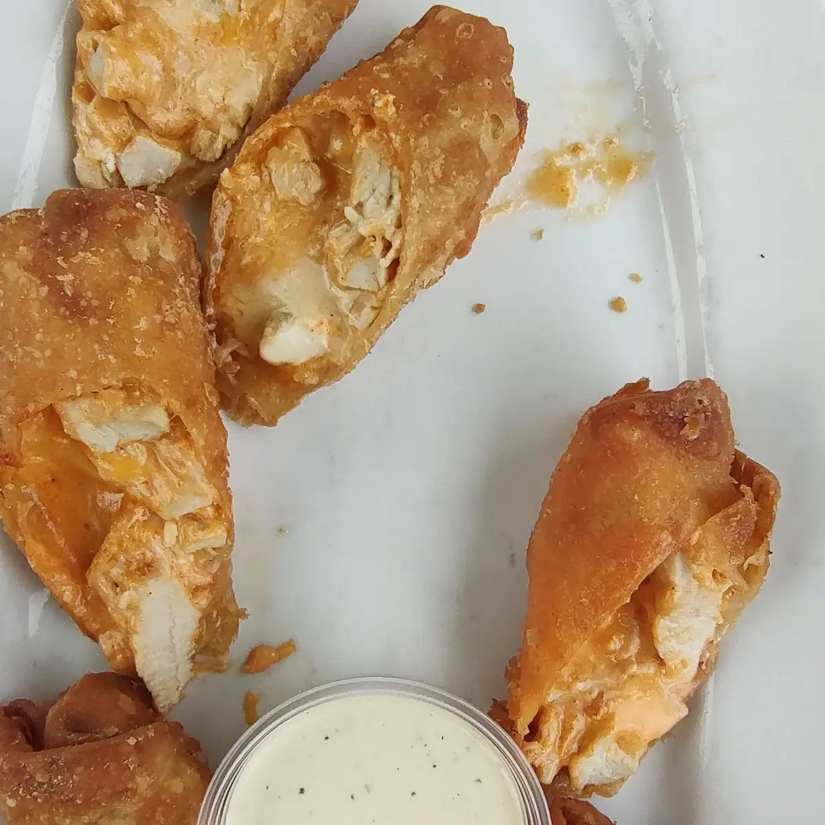 Buffalo Chicken Egg Rolls
