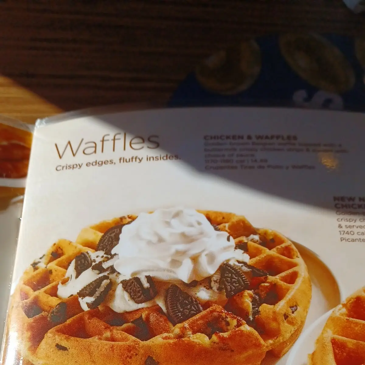 Oreo Cookie Crumble Waffle